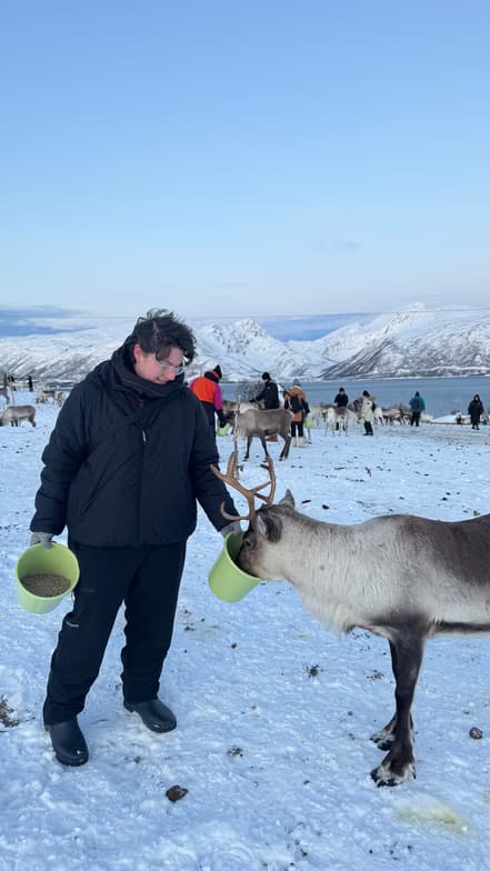 Travel snapshot of Aisha during a trip 