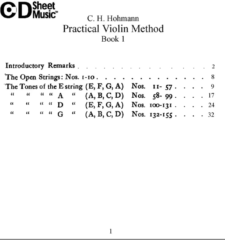 Violin learning materials by Colin 