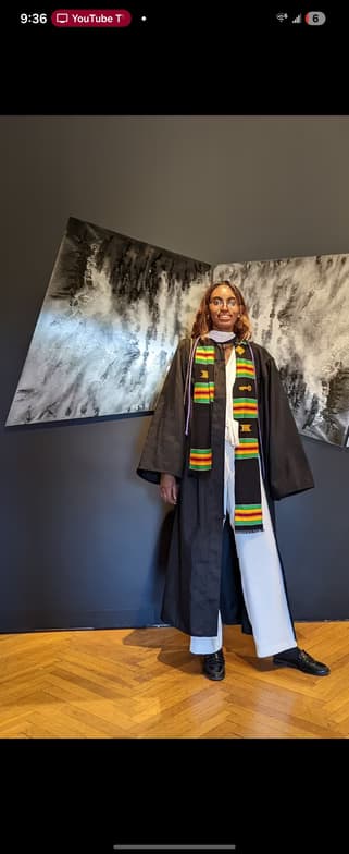 Graduation ceremony photo of Terra 