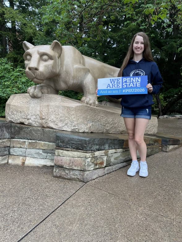 Travel snapshot of Jessie during a trip 