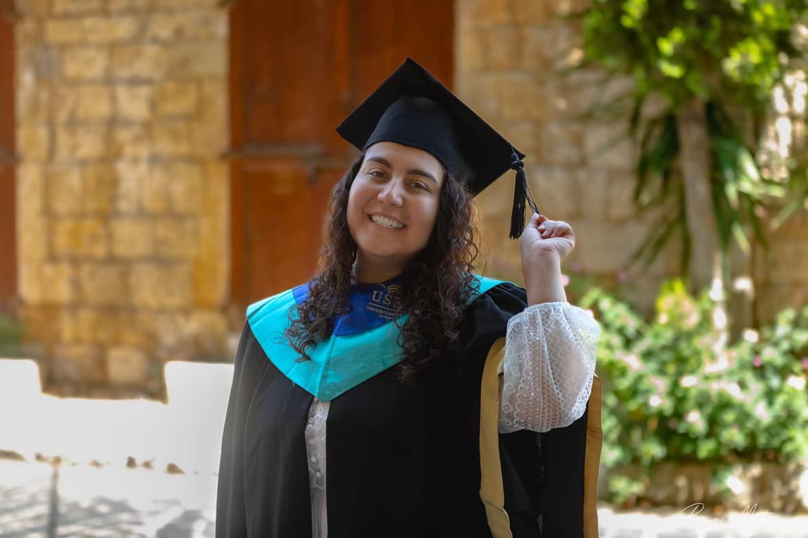 Graduation ceremony photo of Ghenwa 