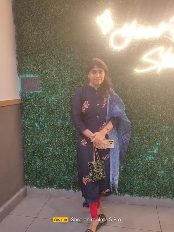 Travel snapshot of Puja during a trip 