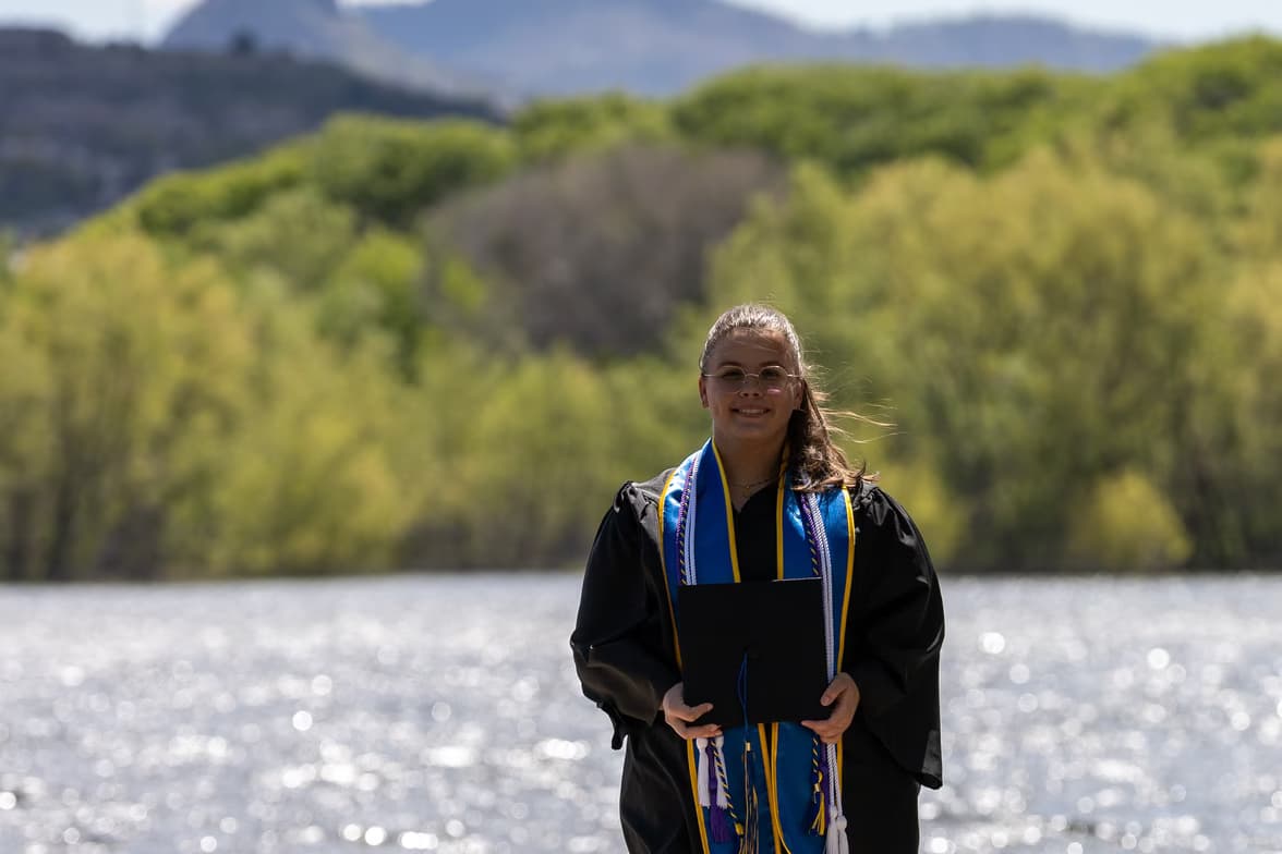 Graduation ceremony photo of Katelynn  