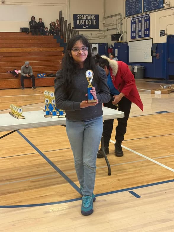 Tanvi  conducting a lesson 