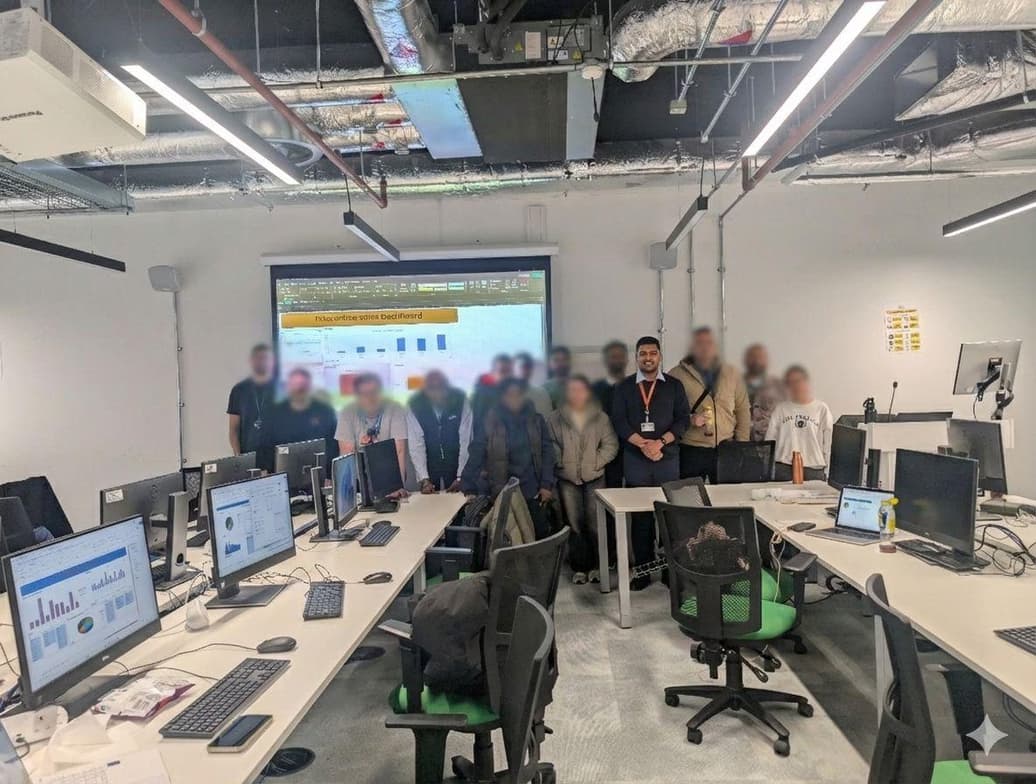 Darshankumar conducting a lesson 