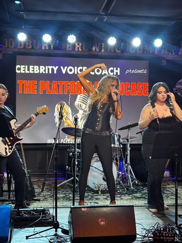 Samantha  conducting a lesson 