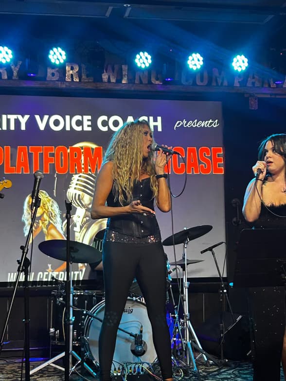 Samantha  conducting a lesson 