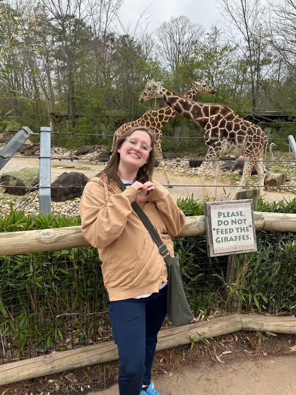 Travel snapshot of Lauren during a trip 