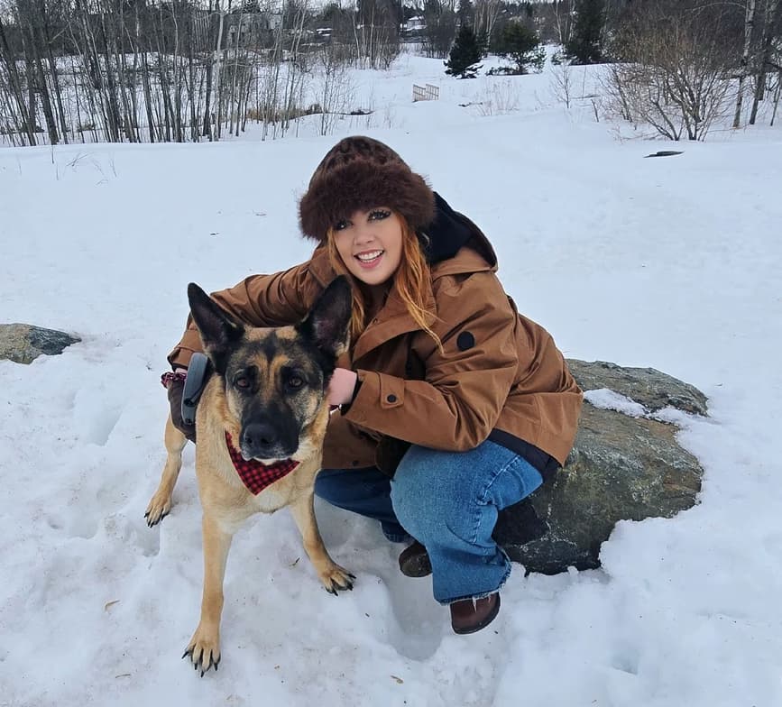 Emilyenjoying a hobby outside teaching 