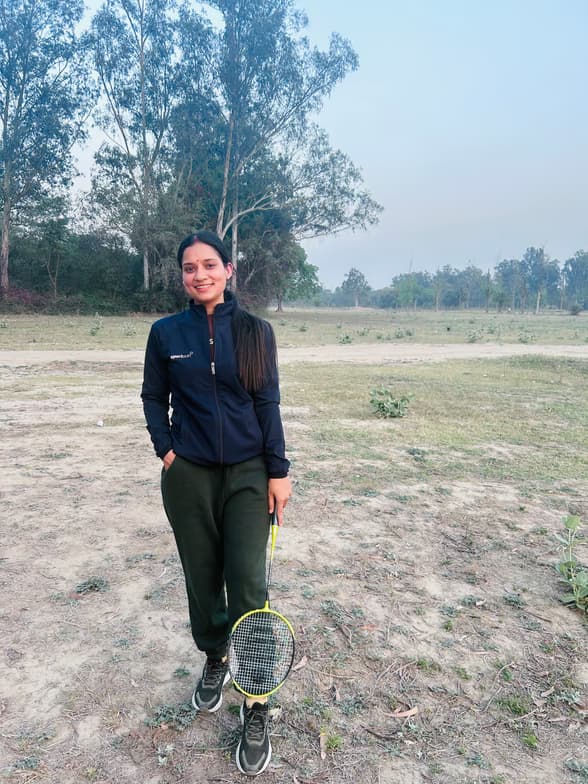 Divyaenjoying a hobby outside teaching 