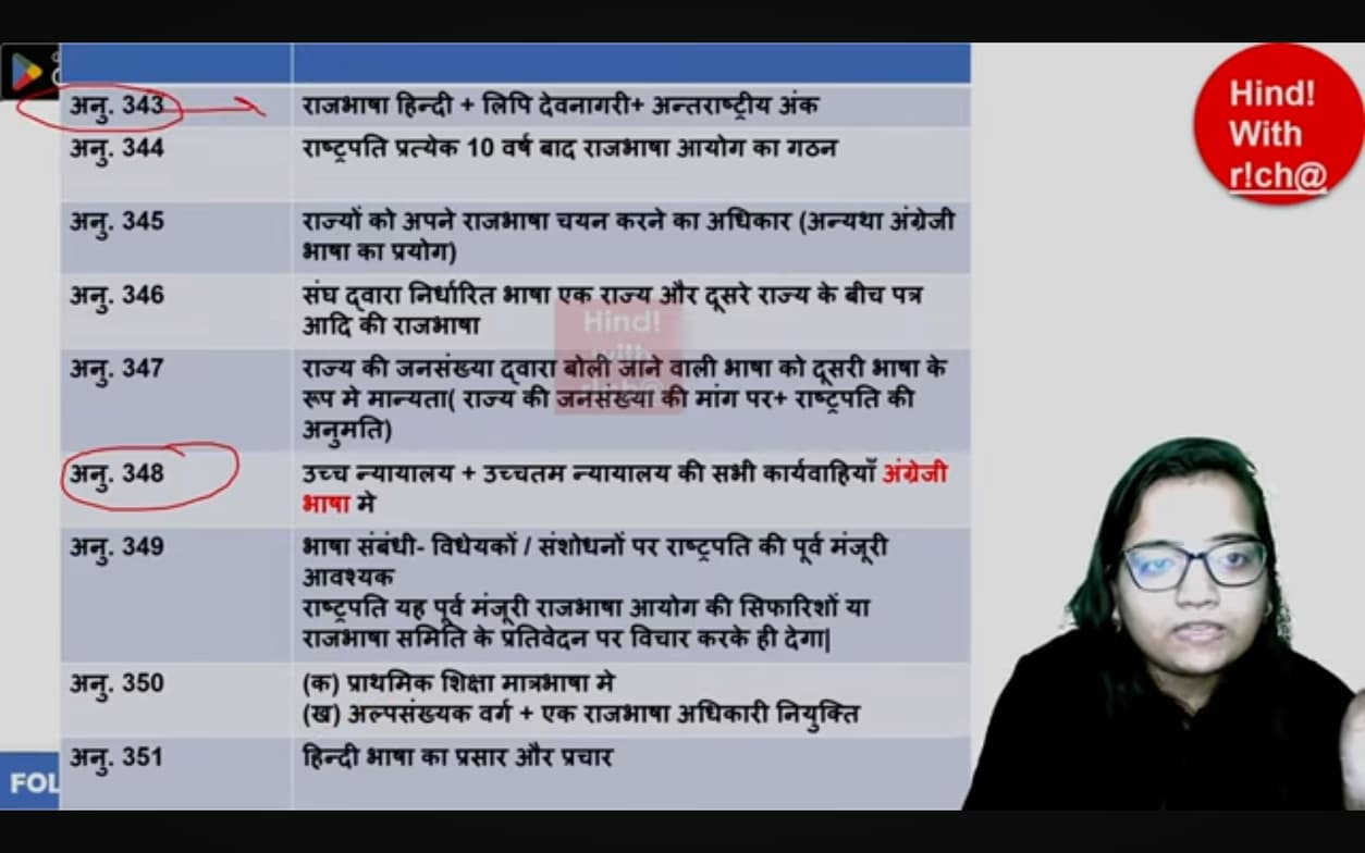 Live performance with Hindi by Anjali  