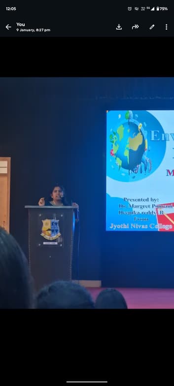 Deepika  conducting a lesson 