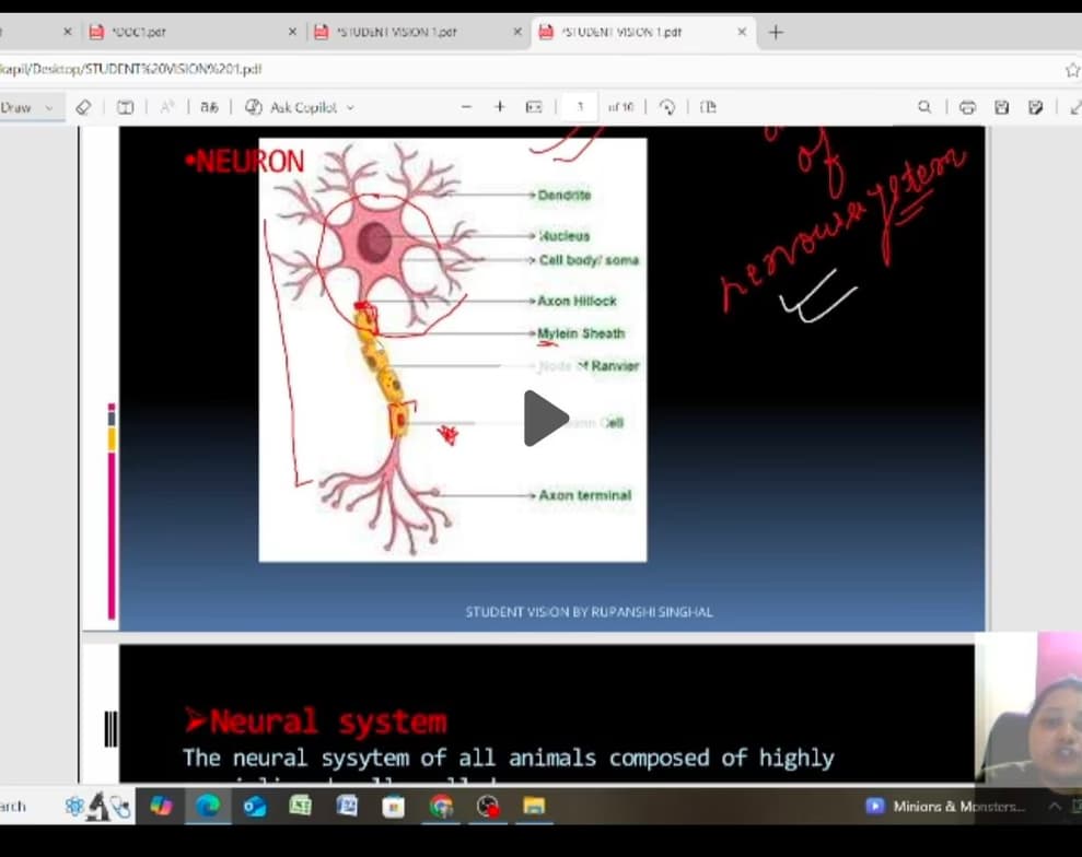 Rupanshi  conducting a lesson 