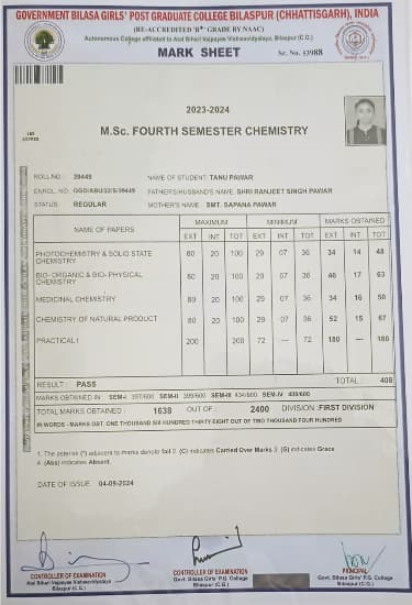 Verified degree or teaching certification of Tanu 