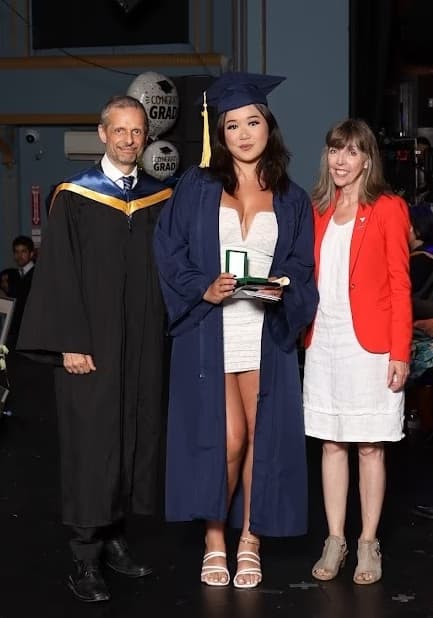 Graduation ceremony photo of Adrienne 