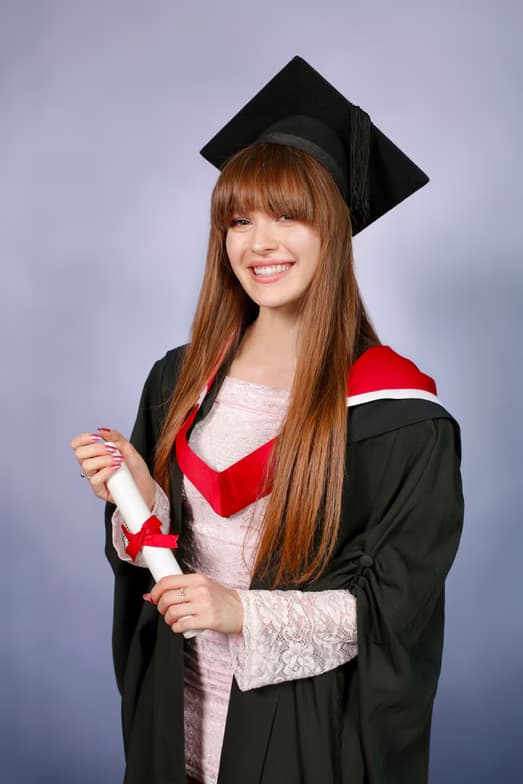 Graduation ceremony photo of Alba 