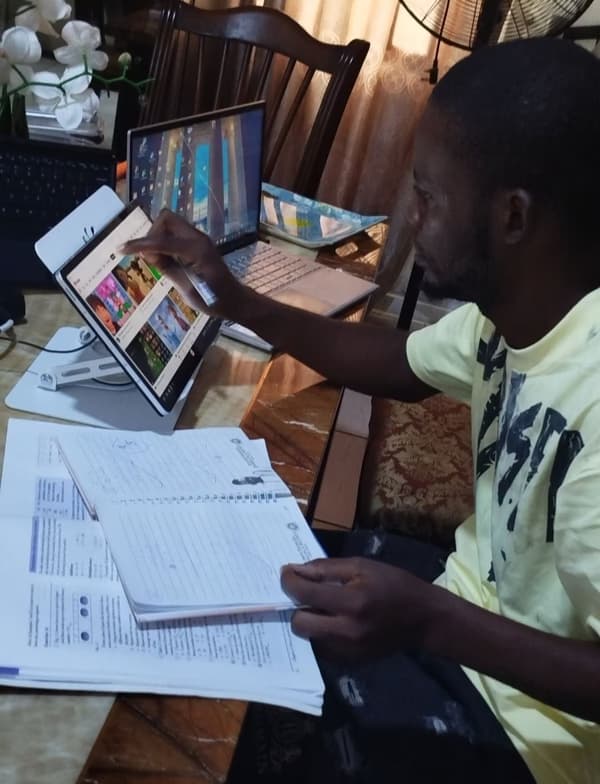 Israel  conducting a lesson 