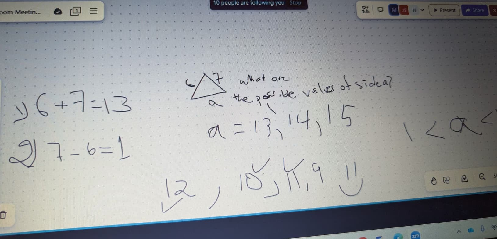 Rima conducting a lesson 