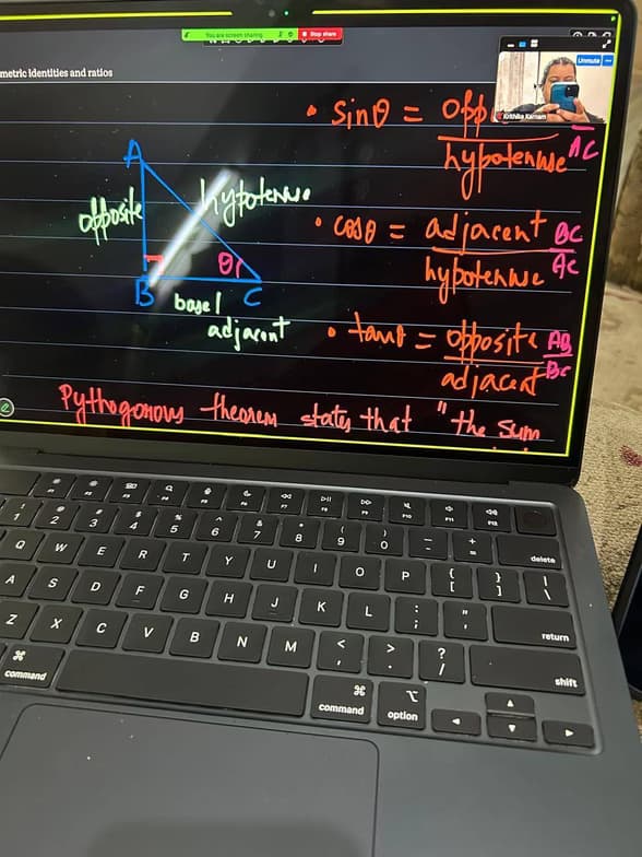krithika  conducting a lesson 