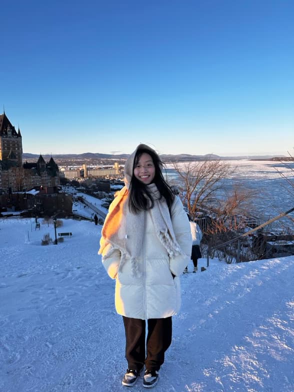 Travel snapshot of Nancy during a trip 