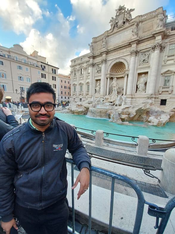 Travel snapshot of Arpan  during a trip 