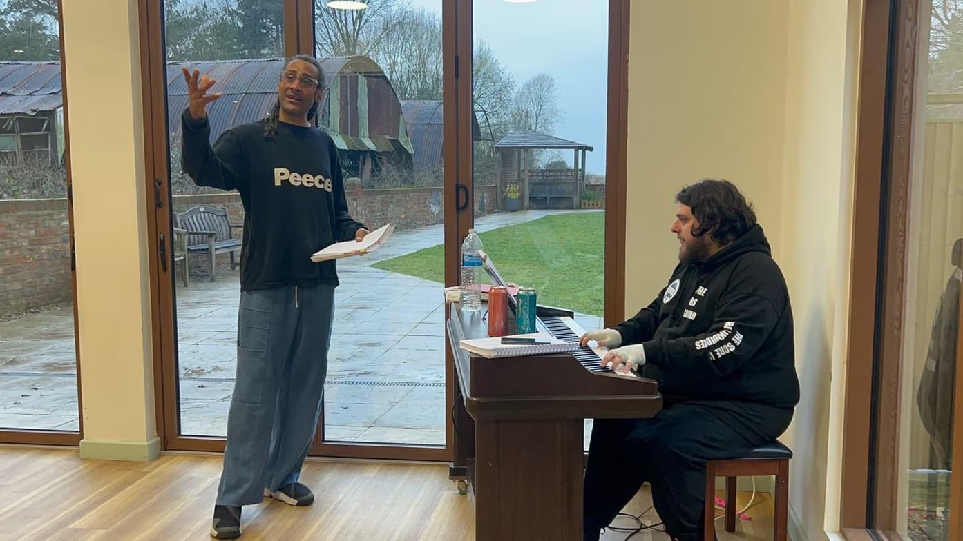 Matthew conducting a lesson 