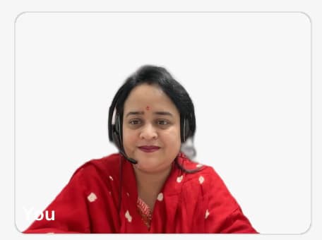 Vaishali conducting a lesson 