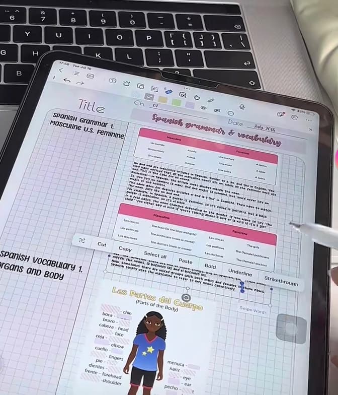 Spanish learning materials by Eliallah  