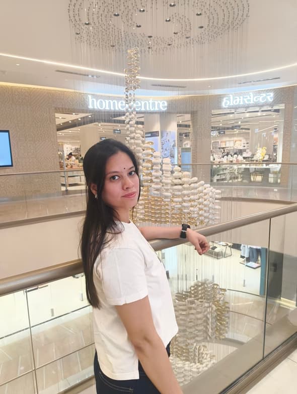 Travel snapshot of Megha during a trip 