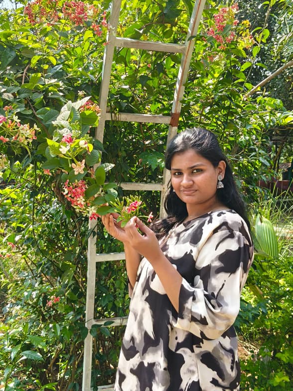 Khushbuenjoying a hobby outside teaching 
