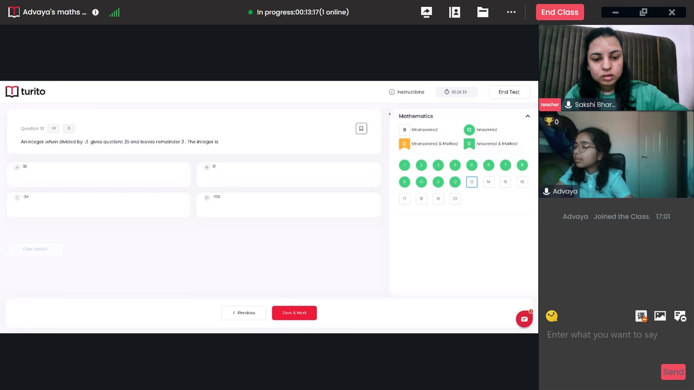 Live performance with Mathematics by Sakshi 