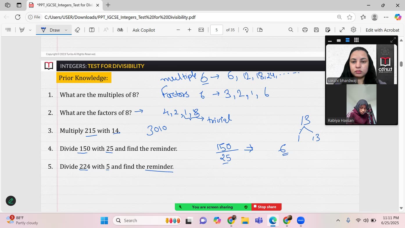 Live performance with Mathematics by Sakshi 