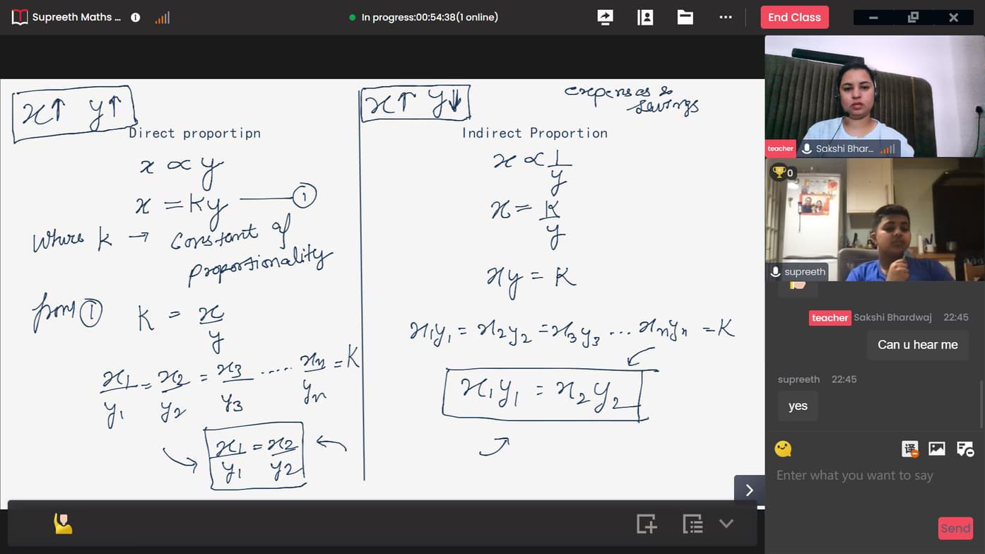 Sakshi conducting a lesson 
