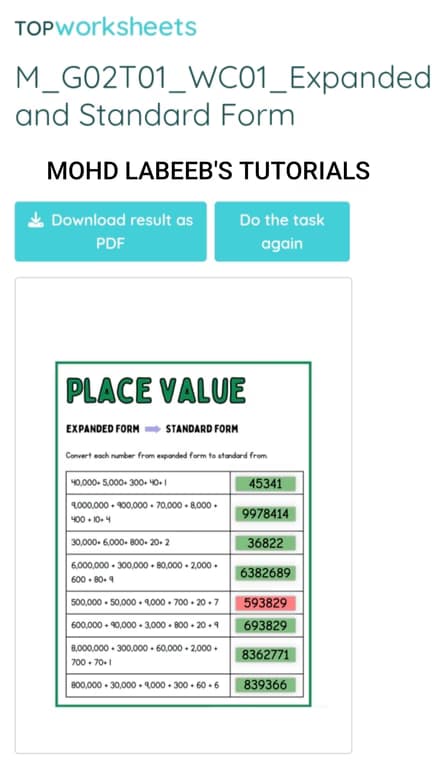Mathematics learning materials by Labeeb 