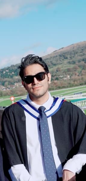 Graduation ceremony photo of Erfan 