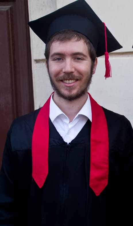 Graduation ceremony photo of Fayçal 