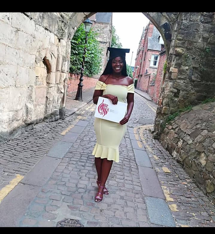 Graduation ceremony photo of Lilian 