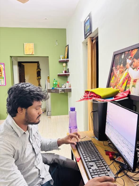 Teaching setup of Sai Deepan  for private tutoring 