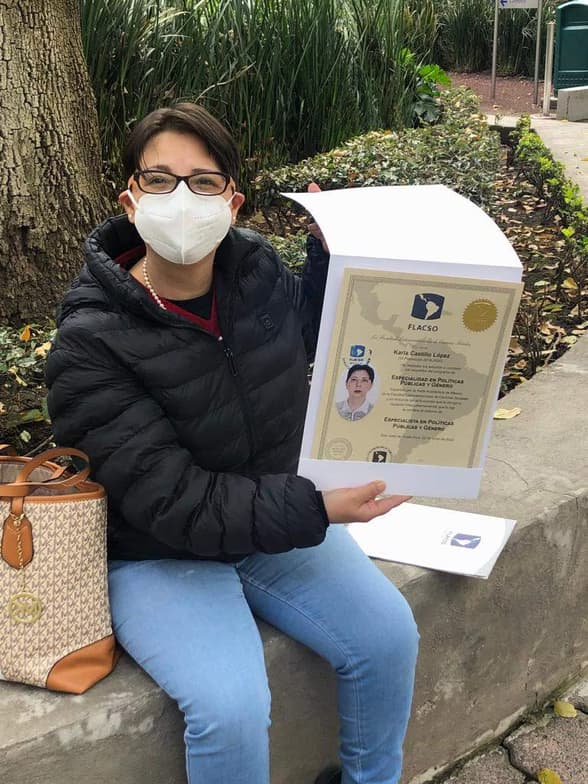 Graduation ceremony photo of Karla 