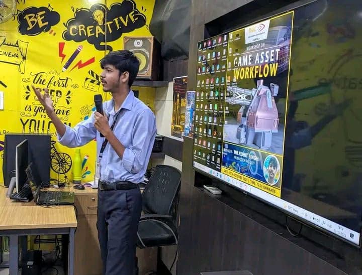Rohit conducting a lesson 