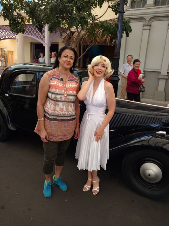 Travel snapshot of Punam during a trip 