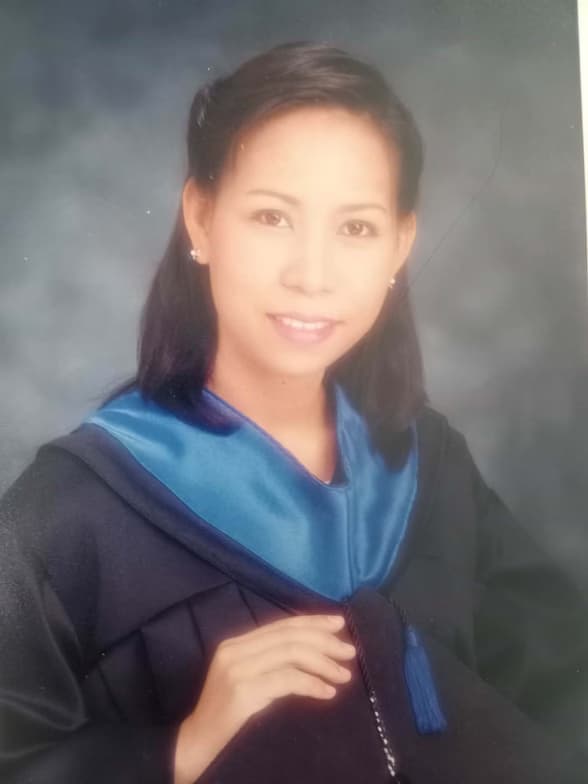 Graduation ceremony photo of Rachel 