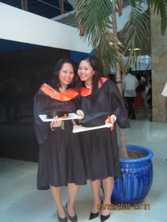 Graduation ceremony photo of Marie April 