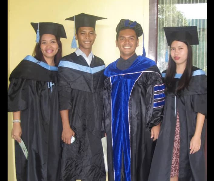 Graduation ceremony photo of Eden Lou 