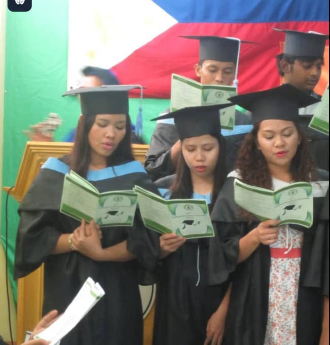 Graduation ceremony photo of Eden Lou 