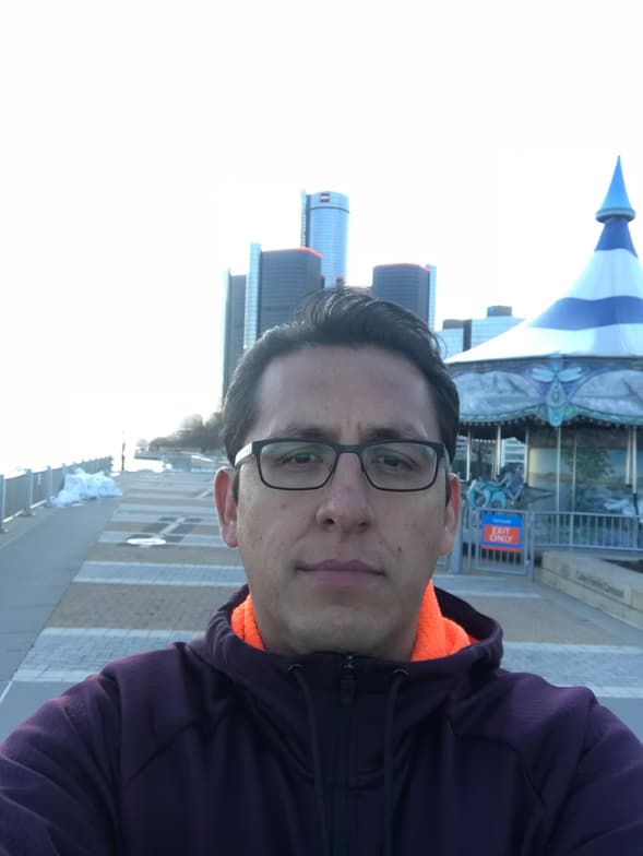 Travel snapshot of Jorge Luis during a trip 