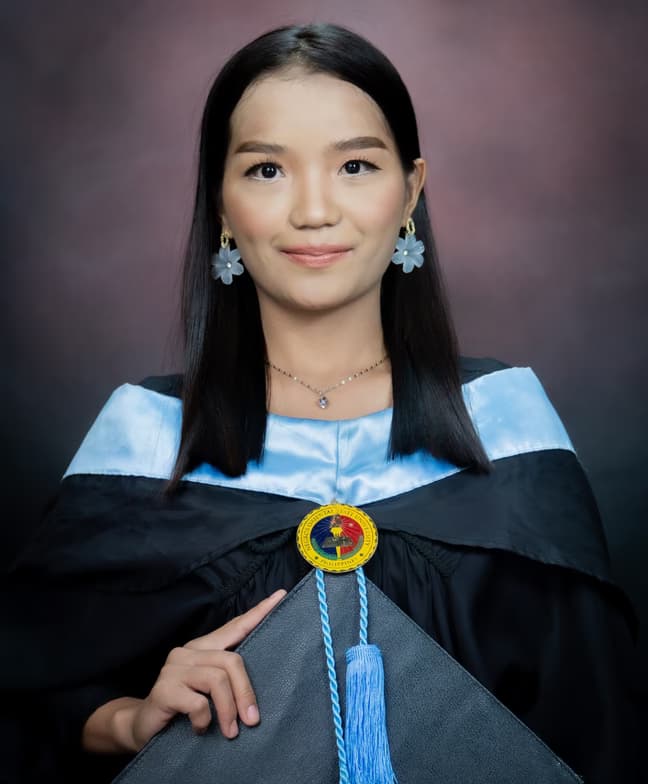 Graduation ceremony photo of Myca 