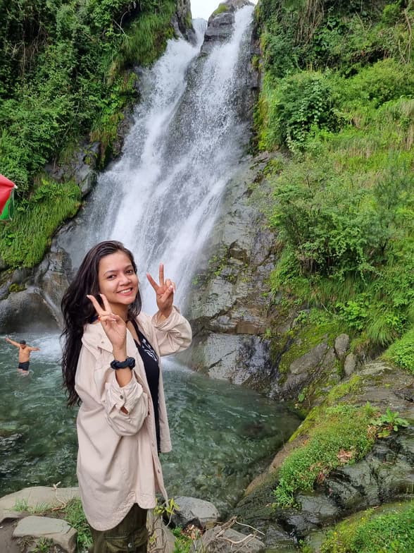 Travel snapshot of Ankita during a trip 