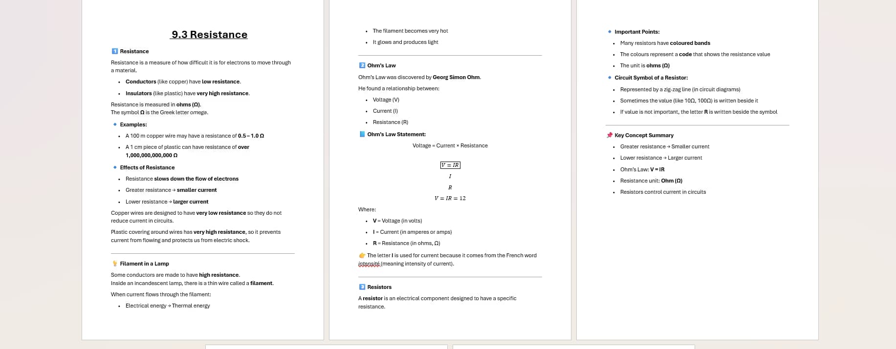 Physics learning materials by Akshita 