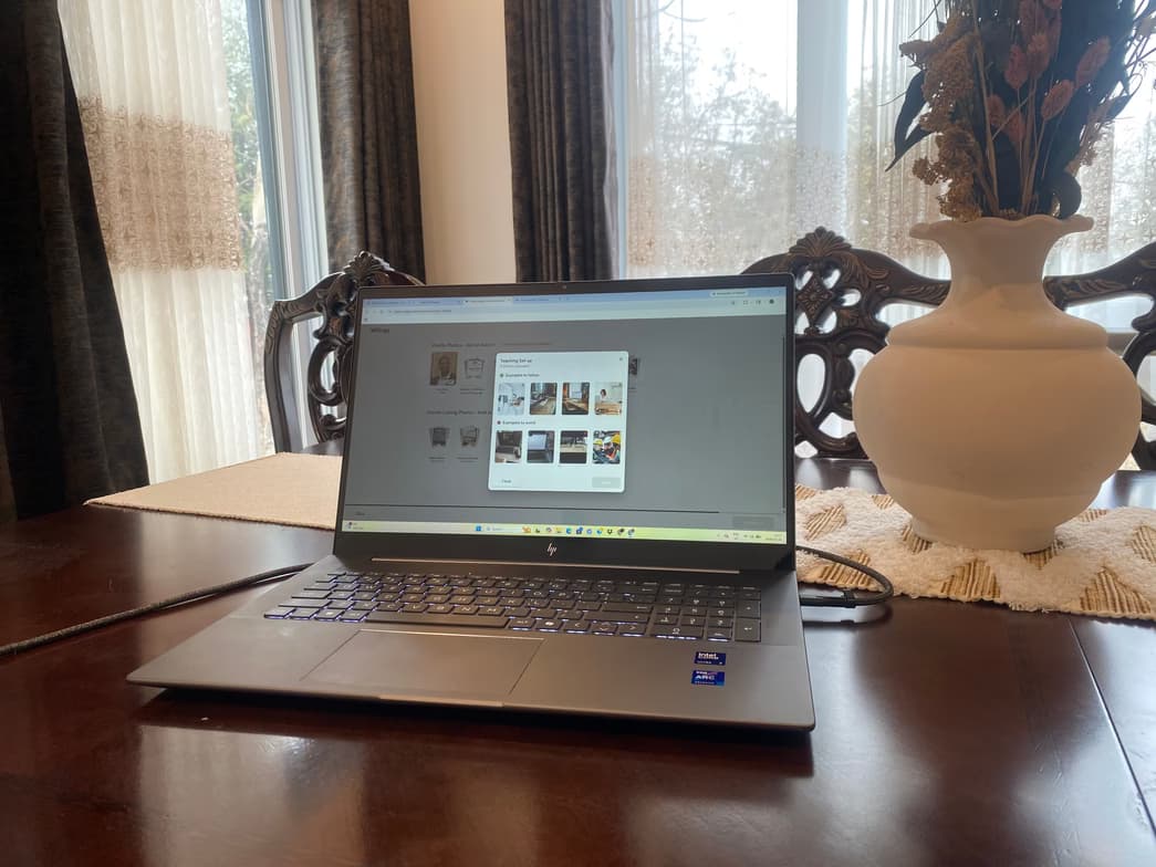 Teaching setup of Ghislain for private tutoring 